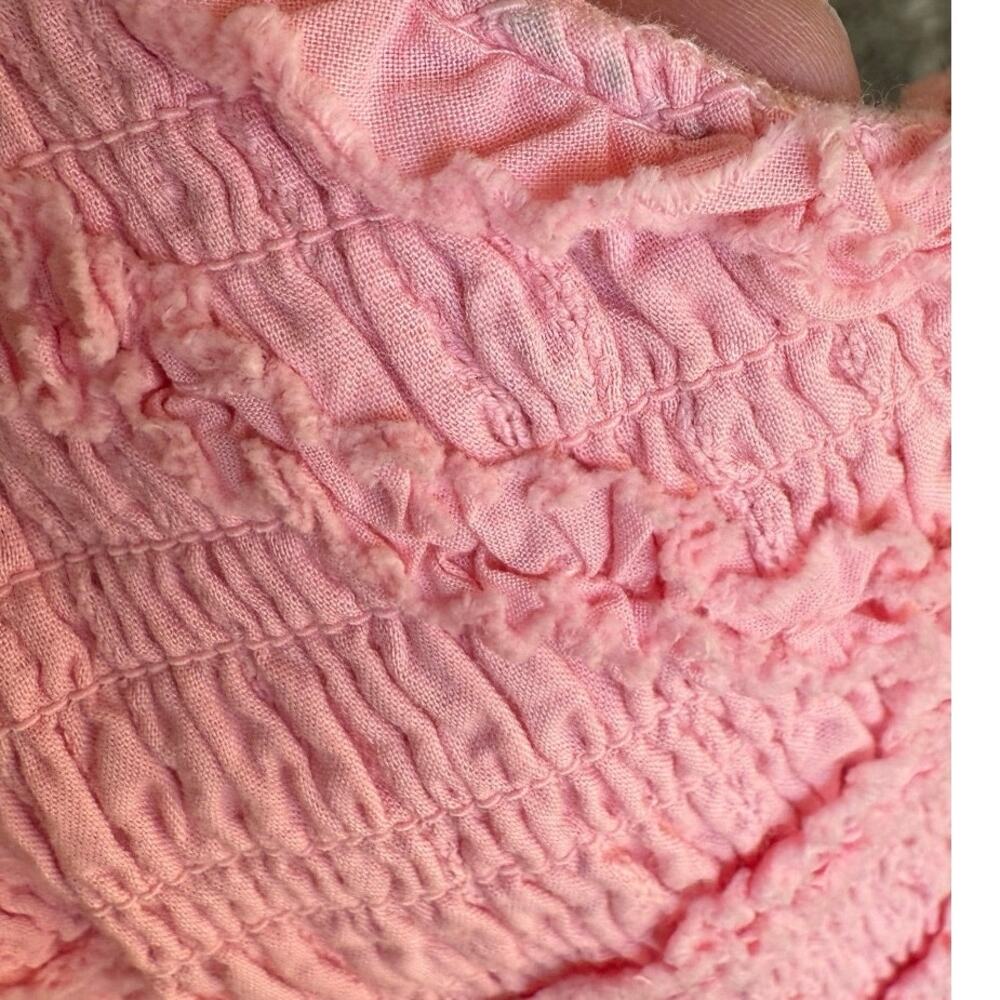 LoveShackFancy NWT Marsinia Large Ruffle Cotton Dress in Bubblegum Pink - Picture 13 of 16
